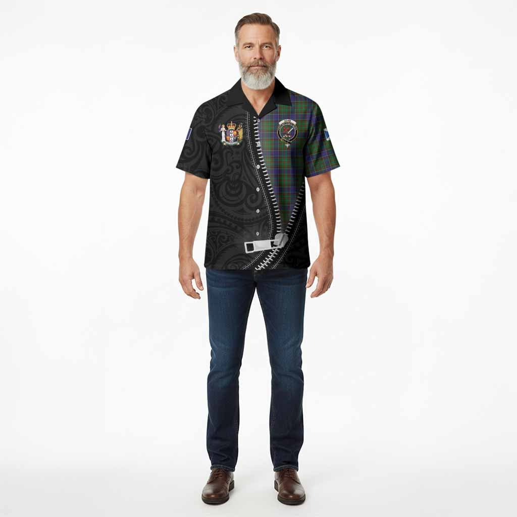 Adam Tartan Hawaiian Shirt New Zealand Pattern Unique Zipper Stylized