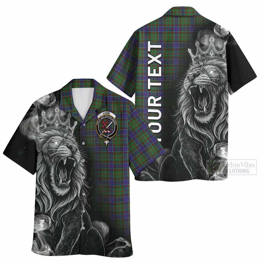 Adam Tartan Hawaiian Shirt Roaring Lion Heritage