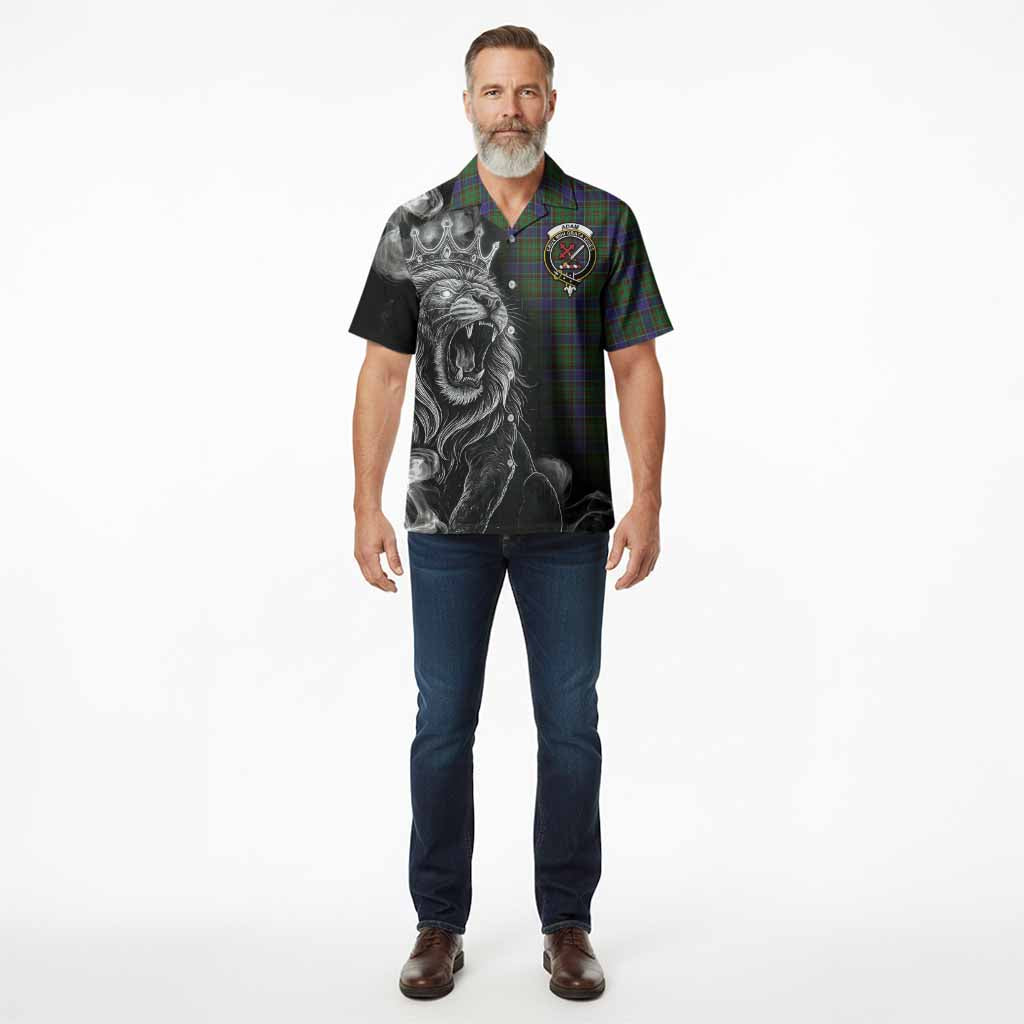 Adam Tartan Hawaiian Shirt Roaring Lion Heritage