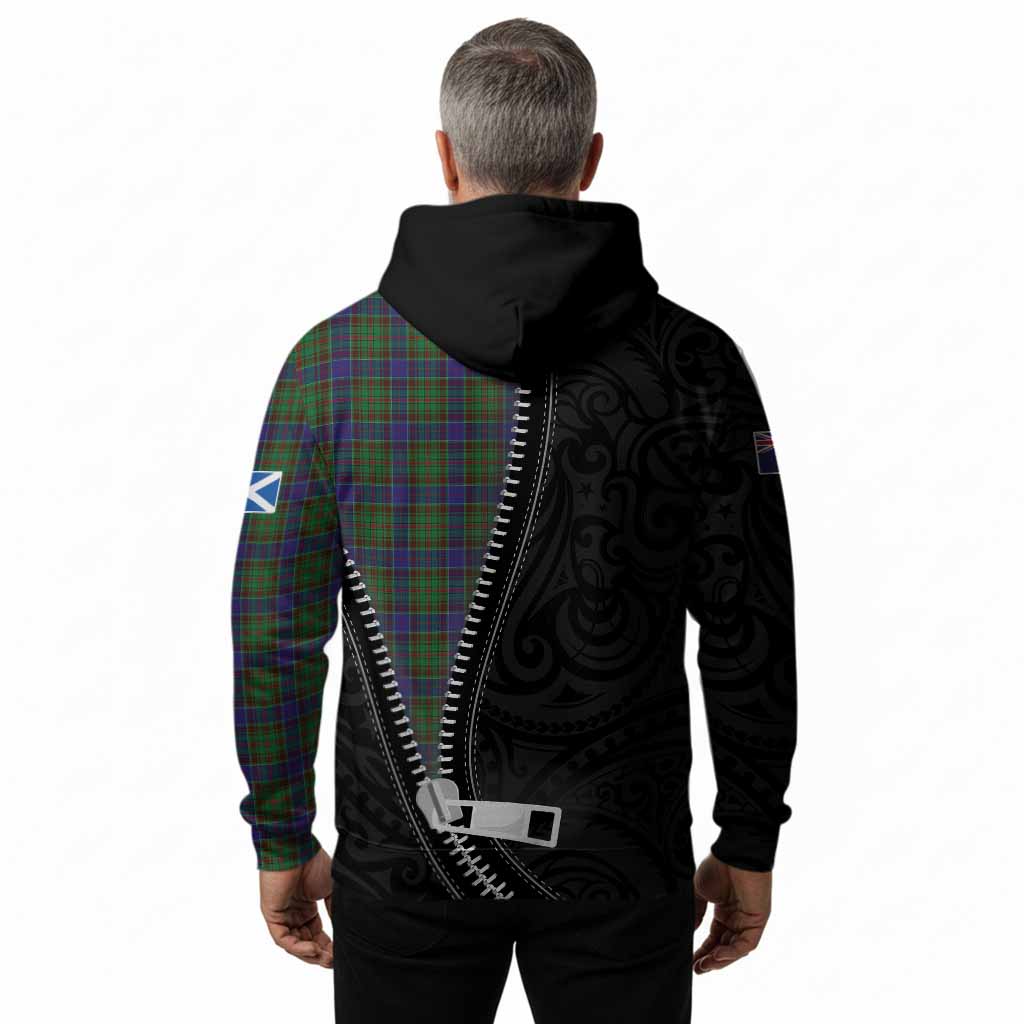 Adam Tartan Hoodie New Zealand Pattern Unique Zipper Stylized