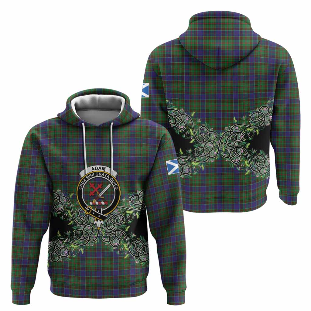 Adam Tartan Hoodie Thistle Scottish Spirit