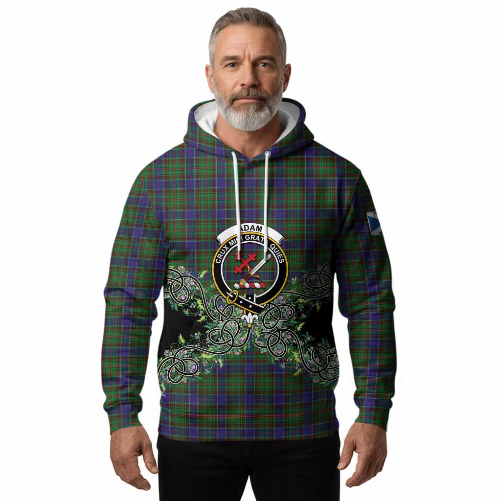 Adam Tartan Hoodie Thistle Scottish Spirit