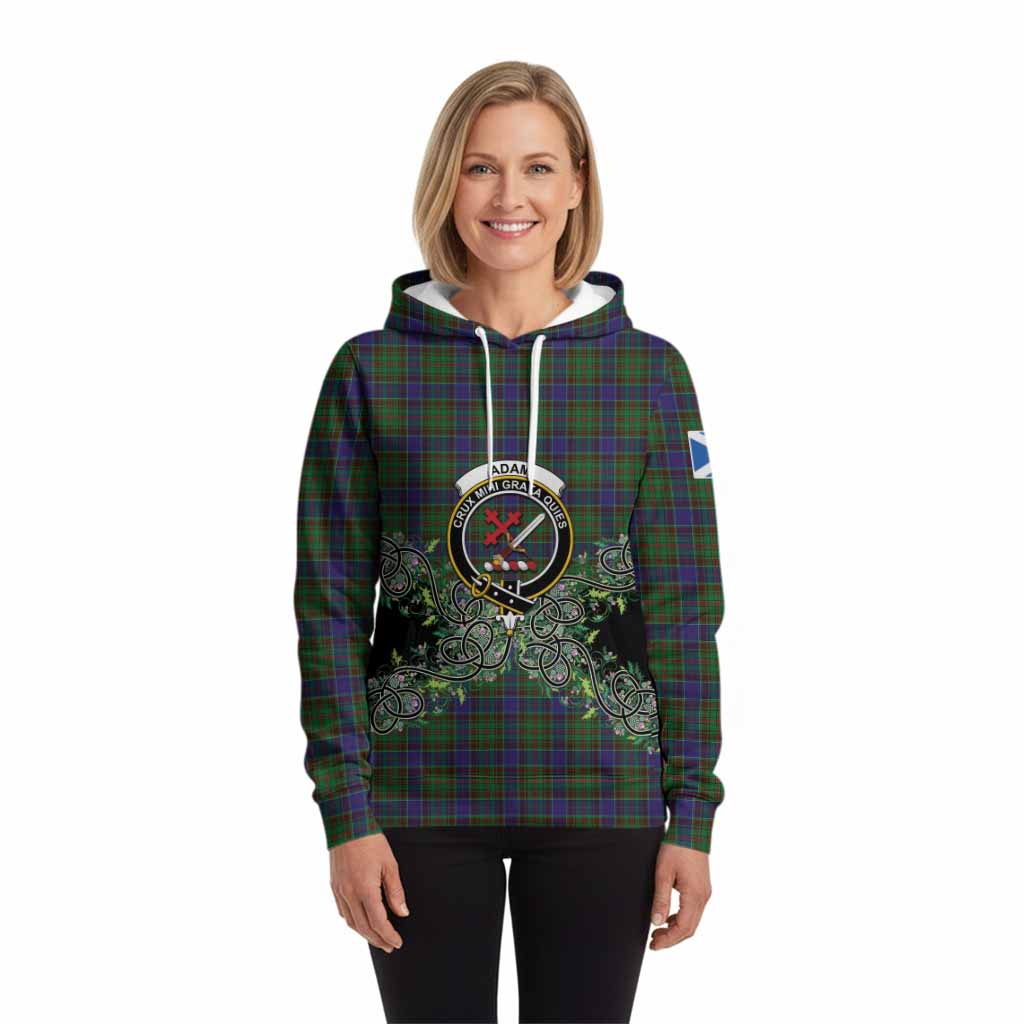 Adam Tartan Hoodie Thistle Scottish Spirit