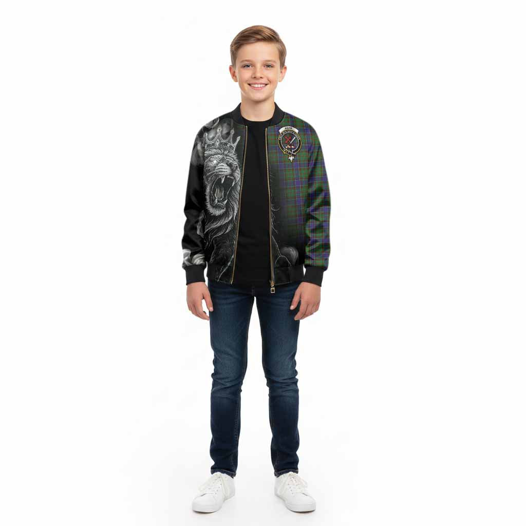 Adam Tartan Kid Bomber Jacket Roaring Lion Heritage