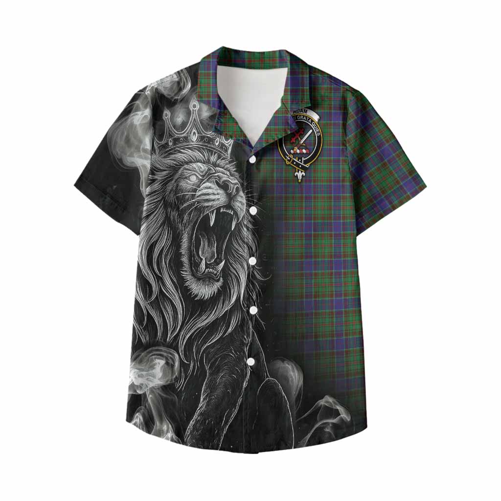 Adam Tartan Kid Hawaiian Shirt Roaring Lion Heritage