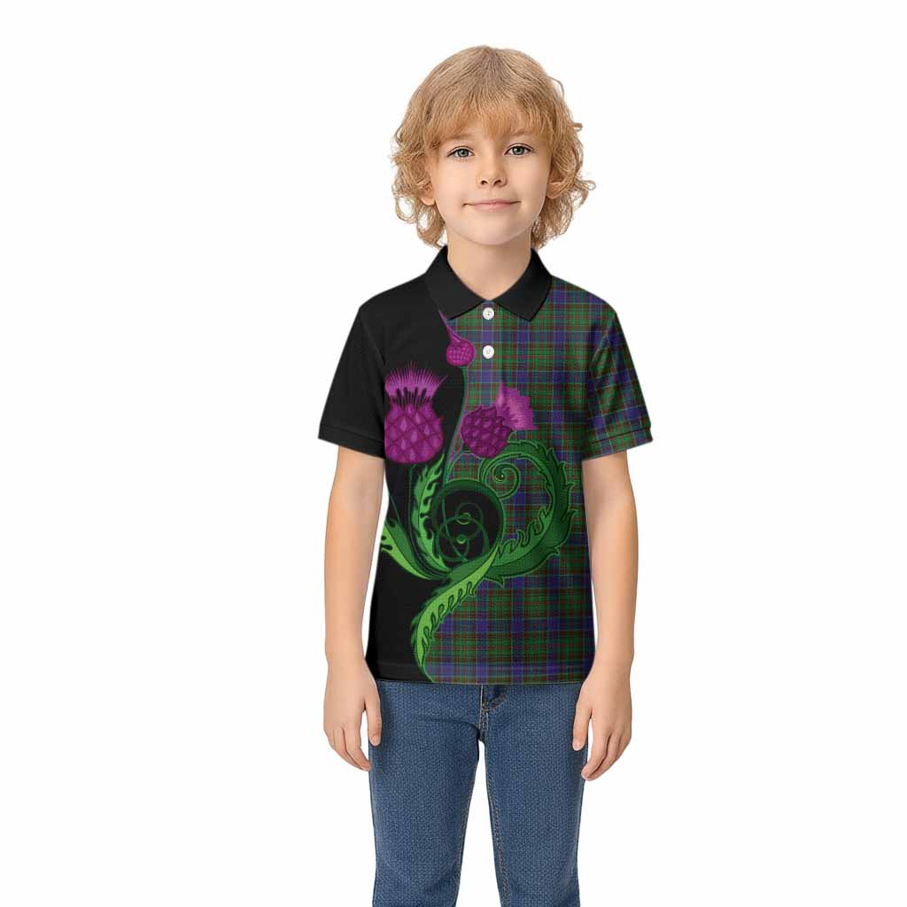 Adam Tartan Kid Polo Shirt Traditional Scottish Thistle