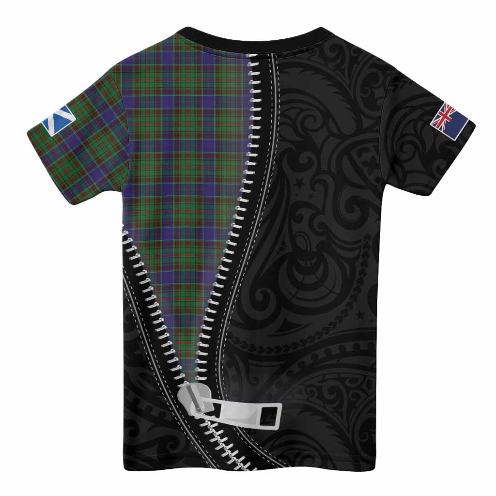 Adam Tartan Kid T-shirt New Zealand Pattern Unique Zipper Stylized