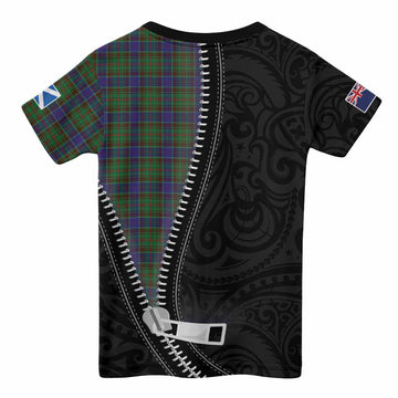 Adam Tartan Kid T-shirt New Zealand Pattern Unique Zipper Stylized