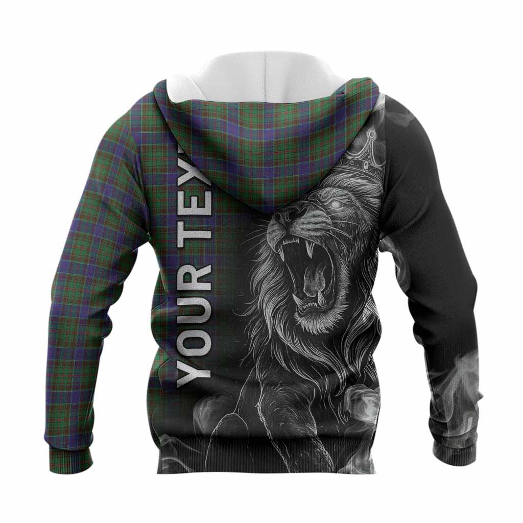 Adam Tartan Knitted Hoodie Roaring Lion Heritage