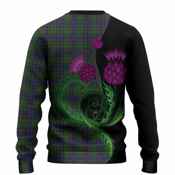 Adam Tartan Knitted Sweater Traditional Scottish Thistle