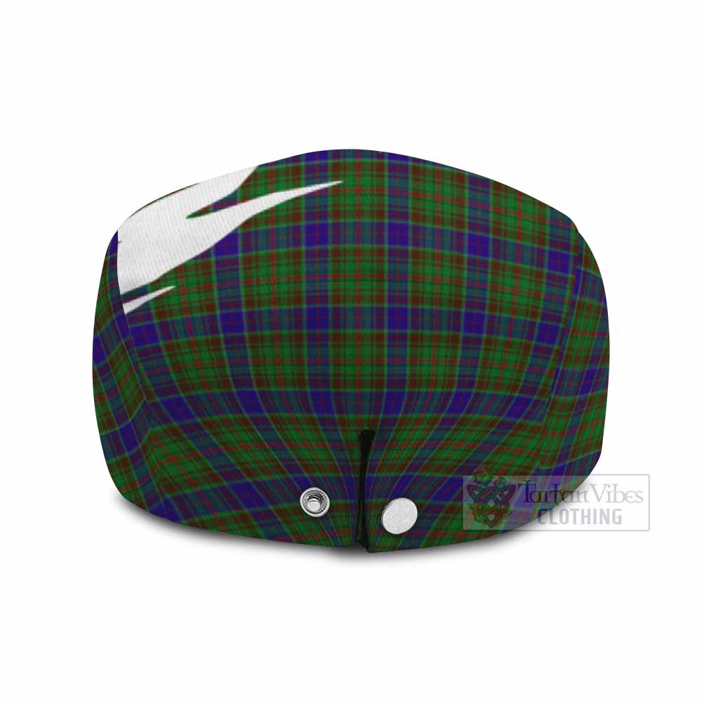 Adam Tartan Loch Ness Monster Scottish Heritage Art Flat Cap, Jeff Cap
