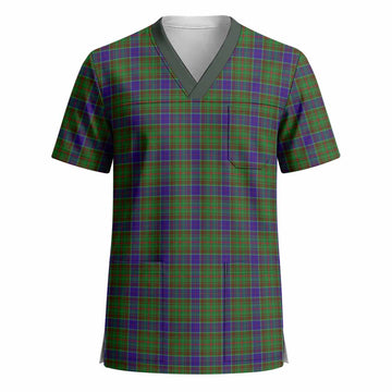 Adam Tartan Scrub Top - Tartan Vibes Clothing