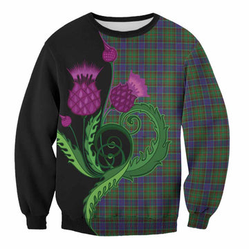 Adam Tartan Sweatshirt Traditional Scottish Thistle