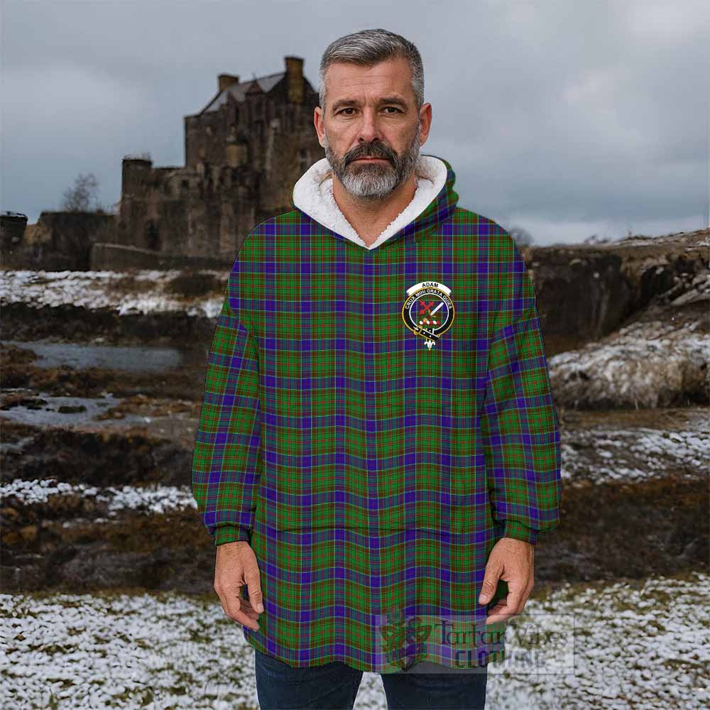 Adam Tartan Wearable Blanket with Family Crest - Tartan Vibes Clothing