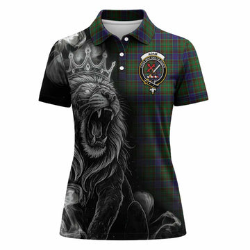 Adam Tartan Women Polo Shirt Roaring Lion Heritage