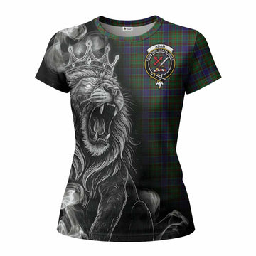 Adam Tartan Women T shirt Roaring Lion Heritage