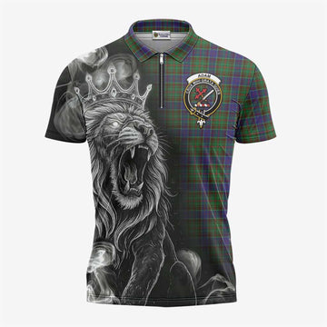 Adam Tartan Zipper Polo Shirt Roaring Lion Heritage