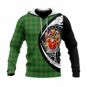 Tartan Vibes Clothing Adams Irish Clan Knitted Hoodie Celtic Circle Style