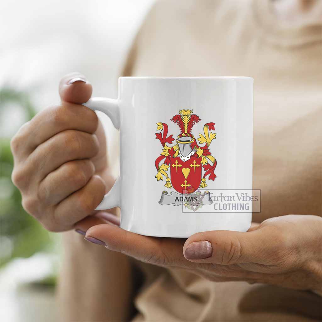 Tartan Vibes Clothing Adams Irish Clan Coat of Arms Ceramic Mug