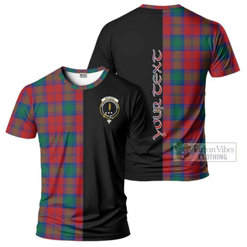 Affleck Tartan T-Shirt with Family Crest and Half Of Me Style Kid's Shirt - Tartan Vibes Clothing