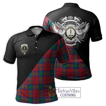 Affleck Tartan Polo Shirt with Family Crest and Military Logo Style Kid - Tartan Vibes Clothing