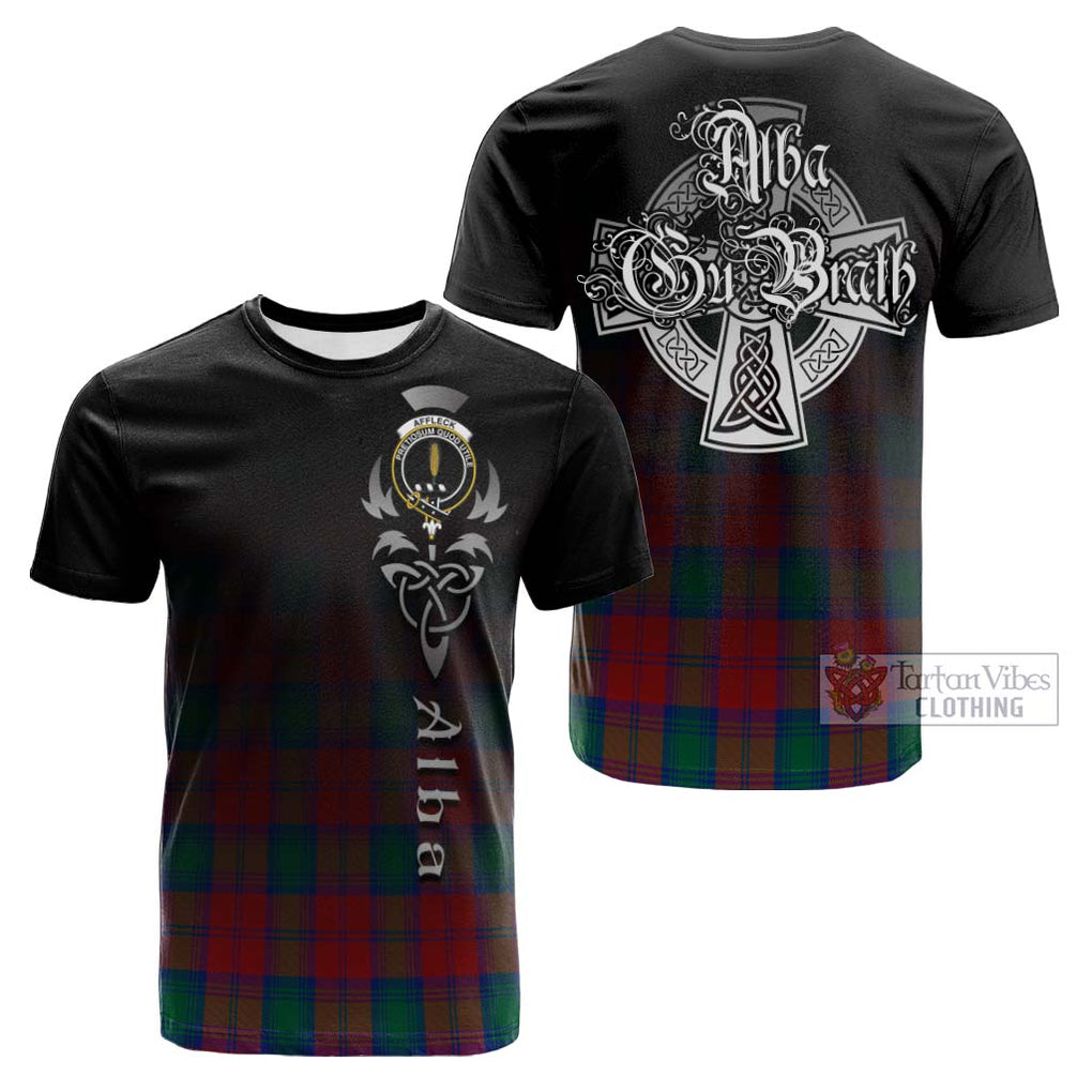 Affleck Tartan Cotton T-shirt Featuring Alba Gu Brath Family Crest Celtic Inspired Kid's Shirt - Tartan Vibes Clothing