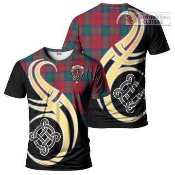 Affleck Tartan T-Shirt with Family Crest and Celtic Symbol Style Kid's Shirt - Tartan Vibes Clothing