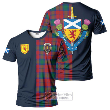 Affleck Tartan T-Shirt Alba with Scottish Lion Royal Arm Half Style Kid's Shirt - Tartan Vibes Clothing