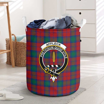 Affleck Tartan Laundry Basket with Family Crest One Size - Tartanvibesclothing Shop