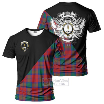 Affleck Tartan T-Shirt with Family Crest and Military Logo Style Kid's Shirt - Tartan Vibes Clothing