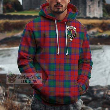 Affleck Tartan Cotton Hoodie with Family Crest Pullover Hoodie XS - Tartan Vibes Clothing