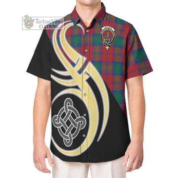 Affleck Tartan Hawaiian Shirt with Family Crest and Celtic Symbol Style Kid - Tartan Vibes Clothing