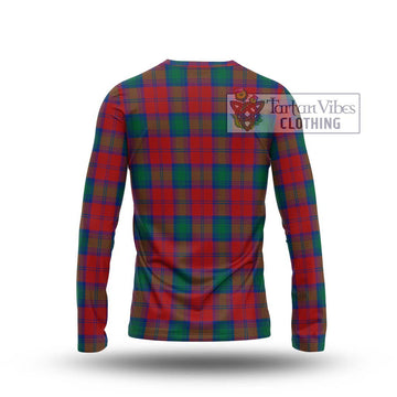 Affleck Tartan Long Sleeve T-Shirt with Family Crest DNA In Me Style - Tartan Vibes Clothing