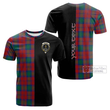 Affleck Tartan Cotton T-shirt with Family Crest and Half Of Me Style Kid's Shirt - Tartan Vibes Clothing