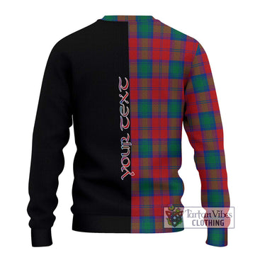 Affleck Tartan Ugly Sweater with Family Crest and Half Of Me Style - Tartan Vibes Clothing