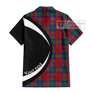 Affleck Tartan Hawaiian Shirt with Family Crest Circle Style - Tartan Vibes Clothing