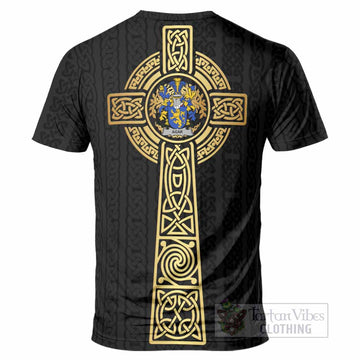 Agar Irish Coat of Arms T-Shirt with Celtic Tree of Life Inspired