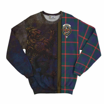 Agnew Tartan Family Crest Sweatshirt Alba Gu Brath Be Brave Lion Ancient Style
