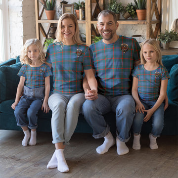 Agnew Ancient Tartan T-Shirt with Family Crest Men's Shirt S - Tartanvibesclothing