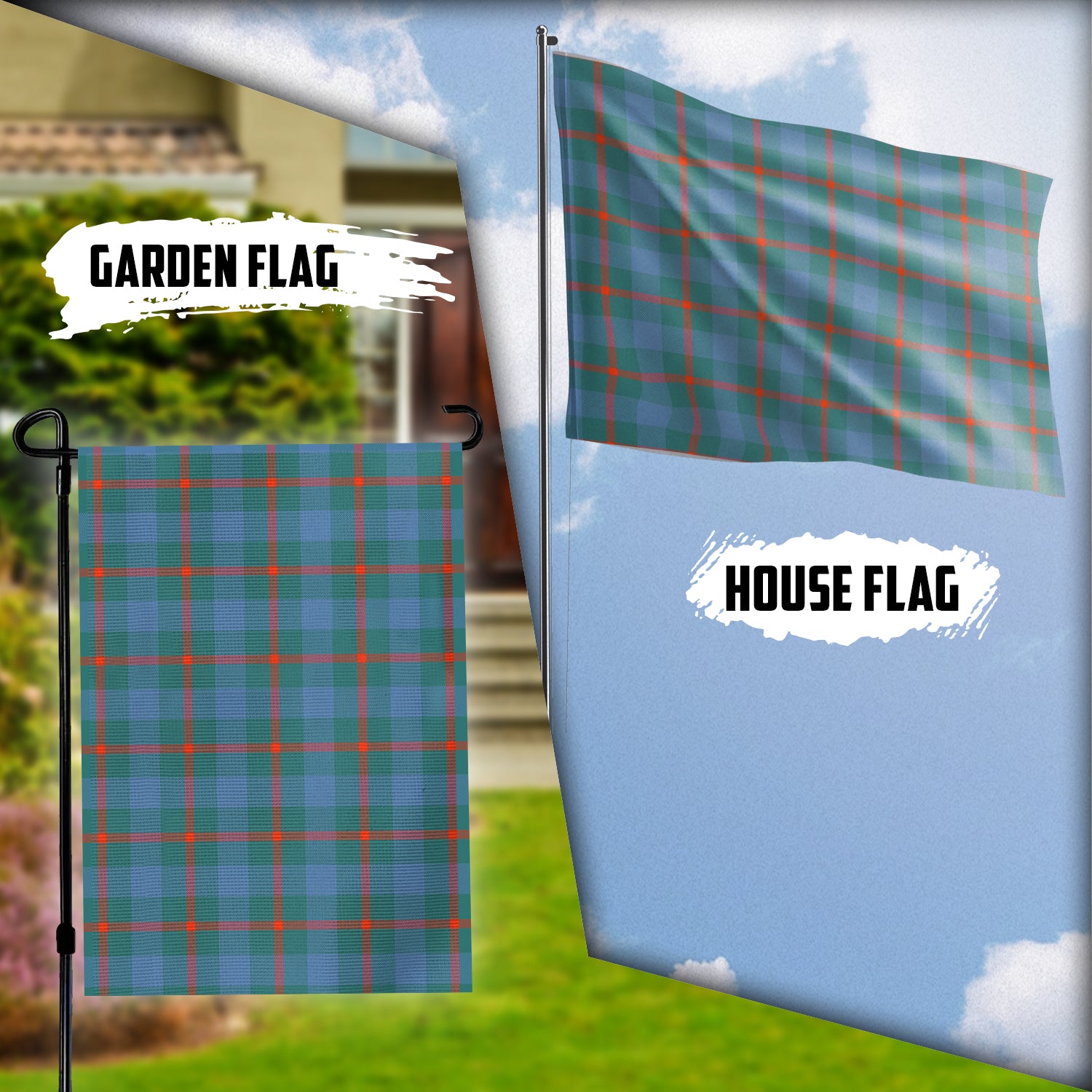 Agnew Ancient Tartan Flag Garden Flag (Vertical) - Tartanvibesclothing