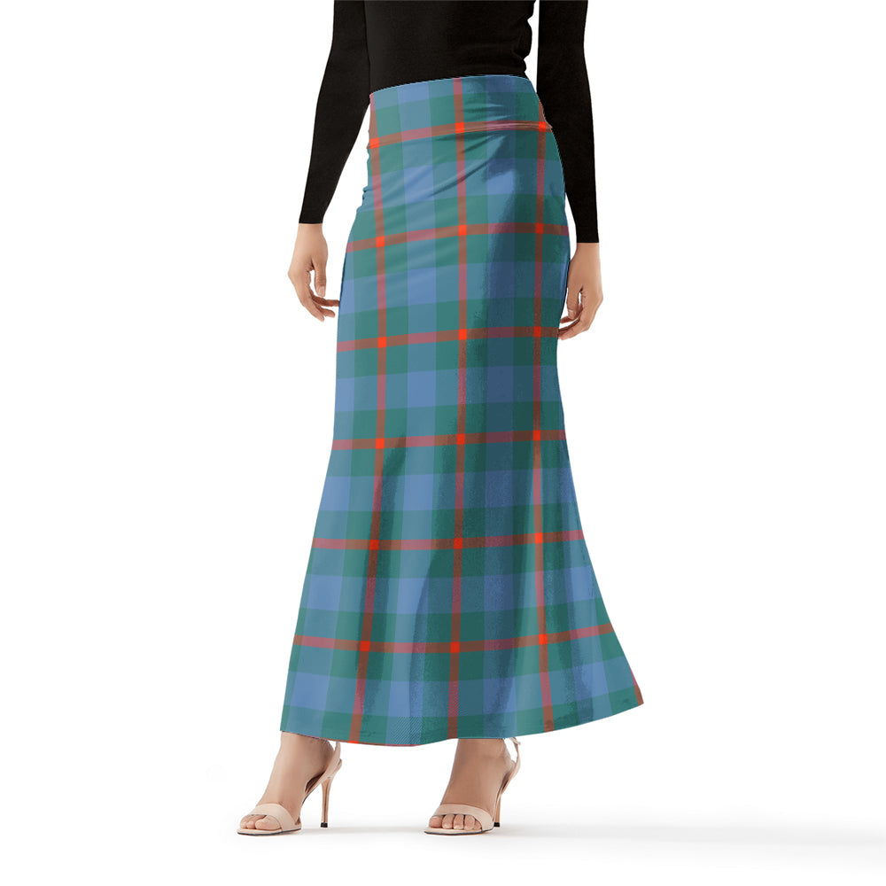 Agnew Ancient Tartan Womens Full Length Skirt Female - Tartanvibesclothing