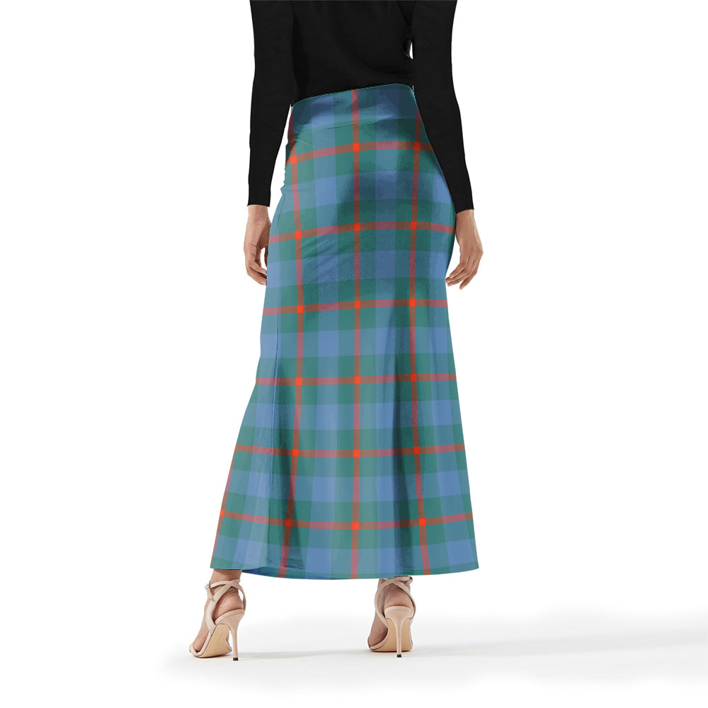 Agnew Ancient Tartan Womens Full Length Skirt - Tartanvibesclothing