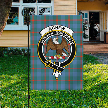 Agnew Ancient Tartan Flag with Family Crest