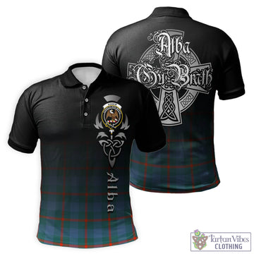 Agnew Ancient Tartan Polo Shirt Featuring Alba Gu Brath Family Crest Celtic Inspired
