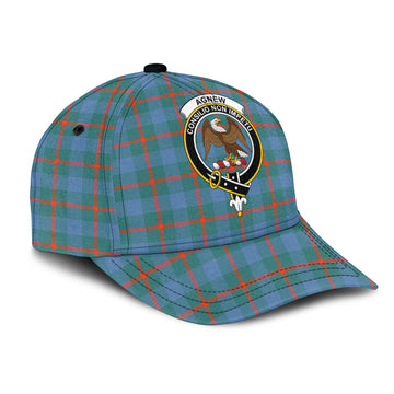 Agnew Ancient Tartan Classic Cap with Family Crest