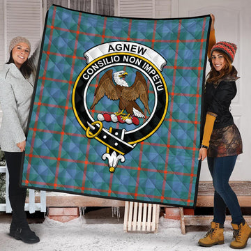 Agnew Ancient Tartan Quilt with Family Crest