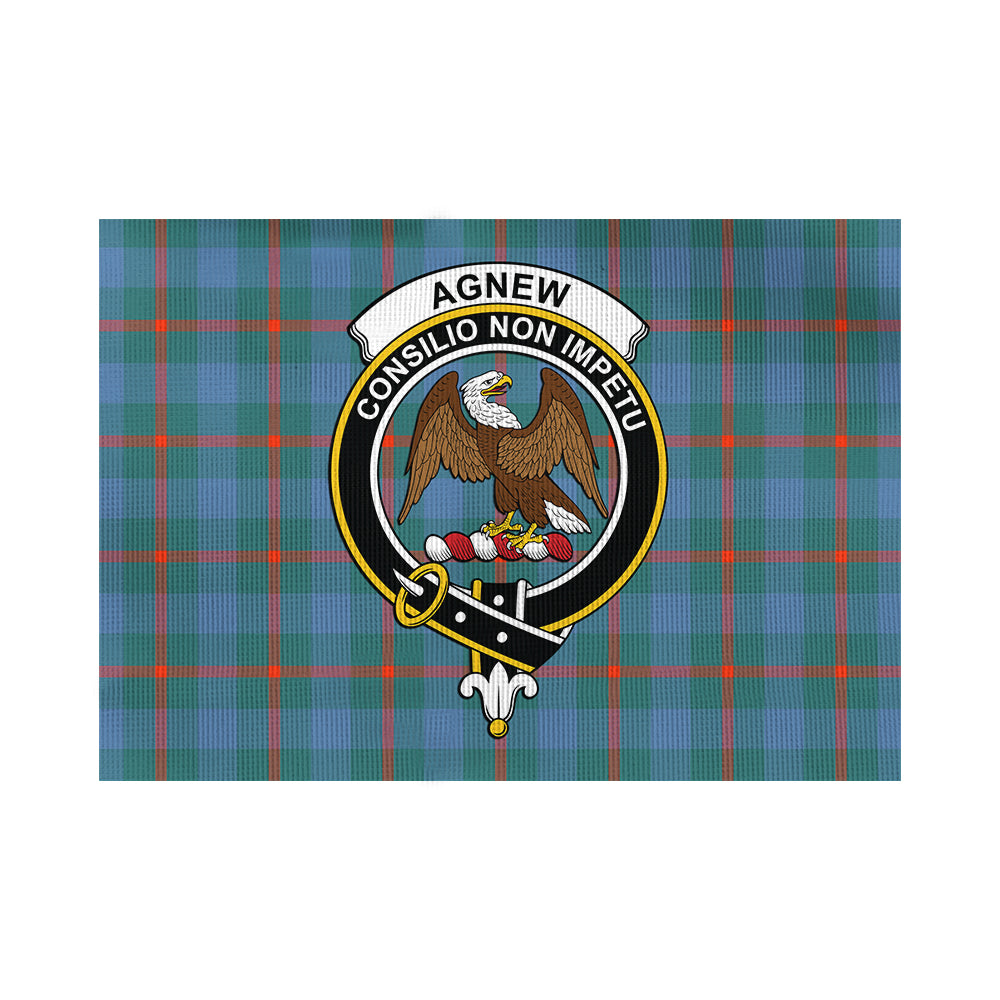Agnew Ancient Tartan Flag with Family Crest - Tartanvibesclothing