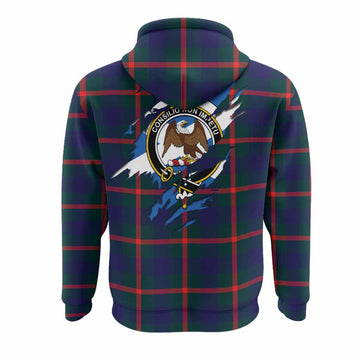 Agnew Clan Crest In Me Tartan Hoodie Scotland Flag Style
