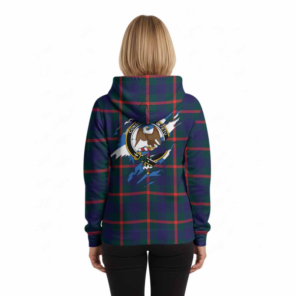 Agnew Clan Crest In Me Tartan Hoodie Scotland Flag Style