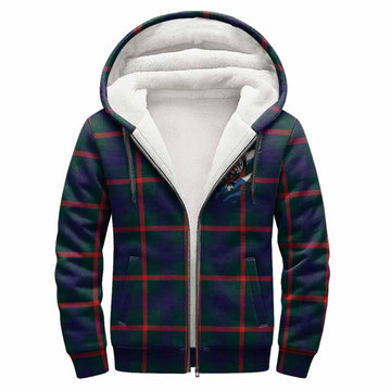 Agnew Clan Crest In Me Tartan Sherpa Hoodie Scotland Flag Style